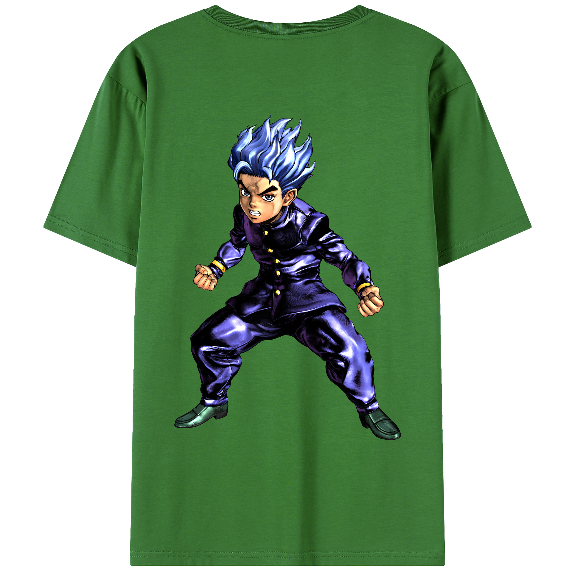 （画像用） ジョジョの奇妙な冒険 広瀨康一 JoJo's Bizarre Adventure Hirose Koichi レディース半袖Tシャツ(バックプリント)